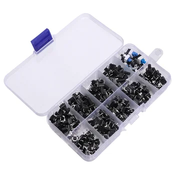 

180pcs Push Button Switch Vertical Copper Momentary Prime Durable Push Button Switch Tactile Switch for Bedroom