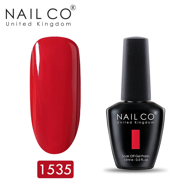 1535 NAILCO красная серия Полупостоянный УФ лак гель лак для ногтей художественный Гель-лак для ногтей светодиодный гель Гибридный гвоздь лак - Цвет: 1535