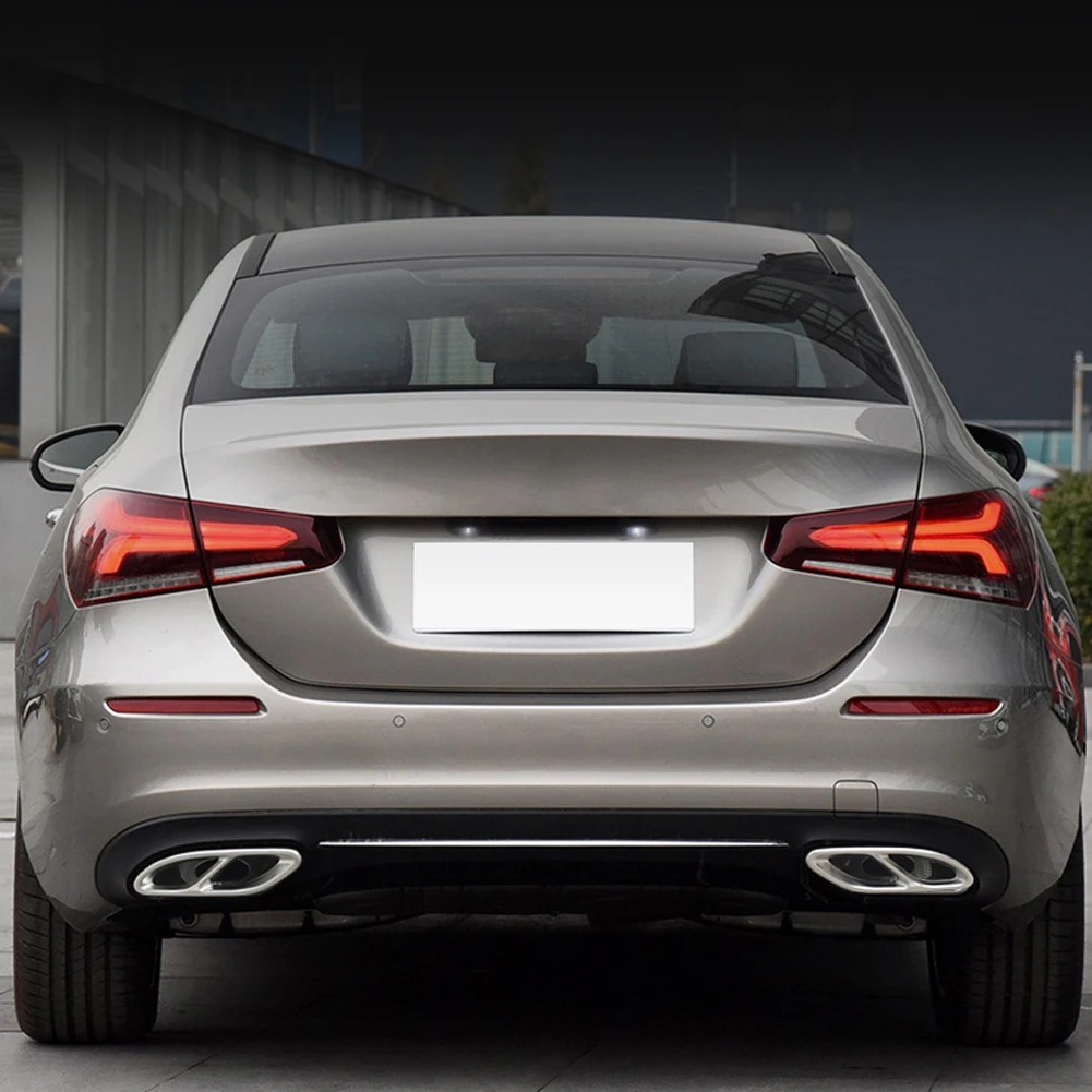 Для Mercedes Benz A B C E GLC GLE GLS Class C207 W205 Coupe W177 W176 W246 W212 W213 A180 A200 выхлопная труба выхлопной трубы автомобиля крышка отделка