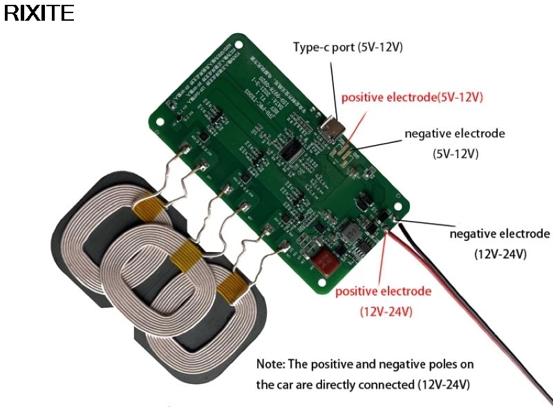 15W/18W 12V 5V 2A Wireless Charger Fast Charging Transmitter Module circuit board 5W/10W/15W + coil FOR CAR iPhone HUAWEI