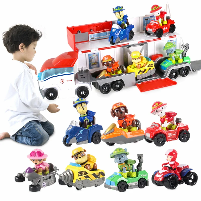 

Paw Patrol Juguete Rescue Bus Base Toy Patrulla Canina vehicle Ryder Action Figure Modelo Toys for Children birthday Gift