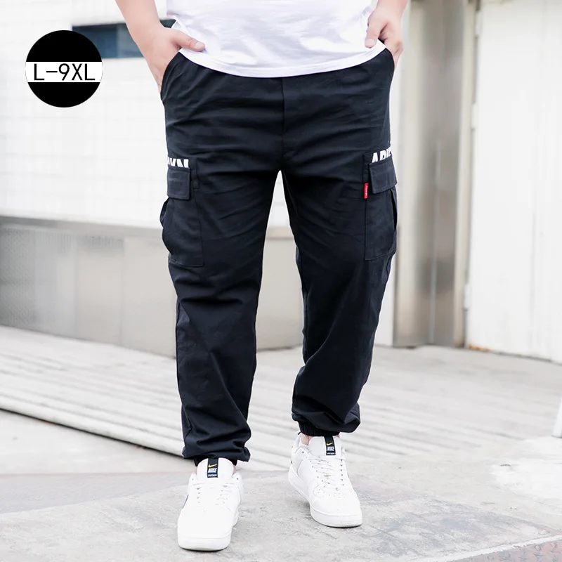 

Спортивные штаны 9XL, летние мужские брюки-карго, весна-лето, мужские свободные прямые брюки в девять звезд, мужские повседневные Комбинезоны