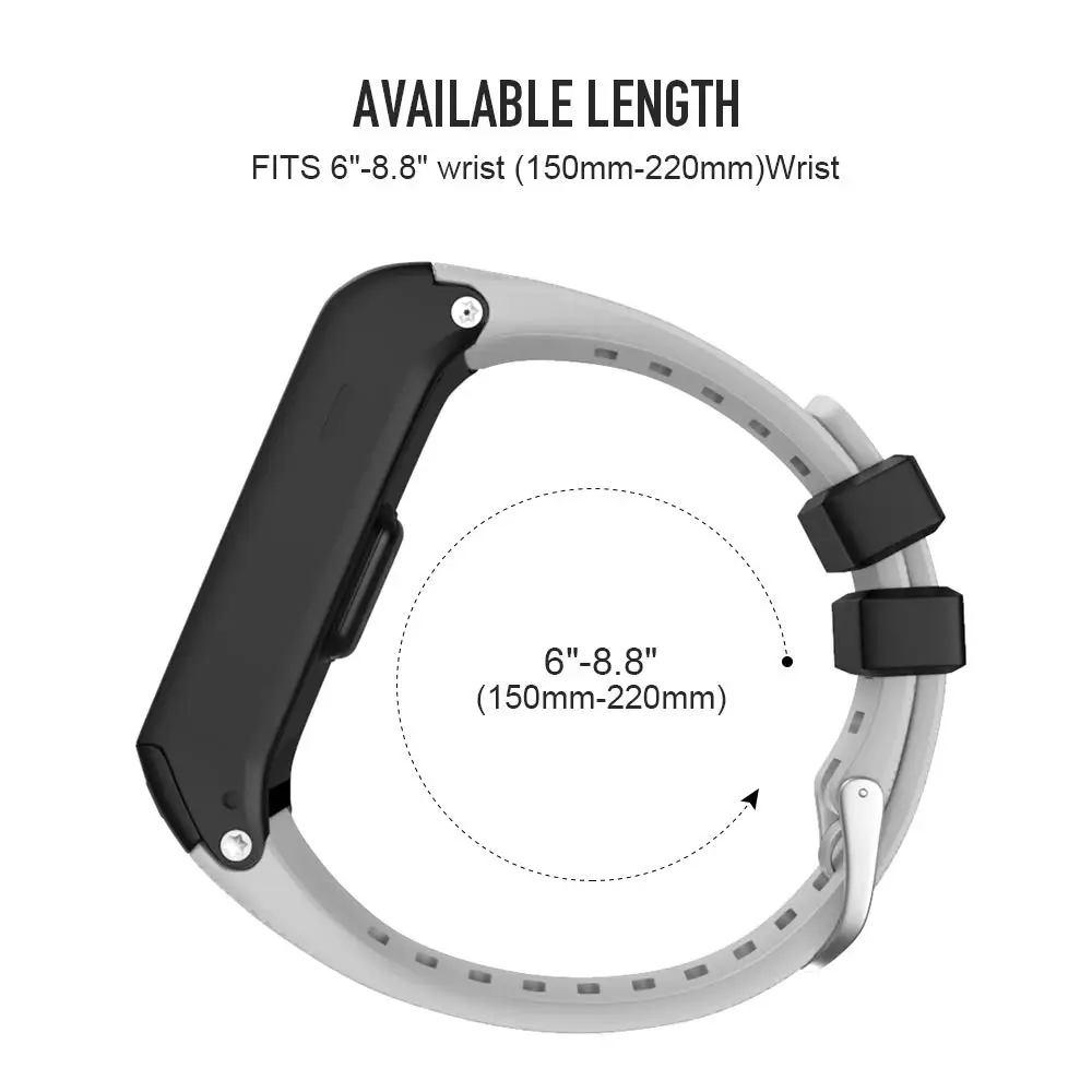 Premium Soft Silicone Replacement Strap for Garmin Vivoactive HR - Comfortable & Durable Watch Band Bracelet