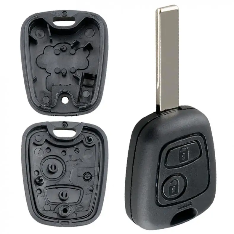 1pcs Durable 2 Buttons Replacement Car Remote Key Shell with Slot and 307 Blade fit for Peugeot Partner Expert Boxer 206 3 buttons car remote key shell case durable key housing fit for alfa romeo mito giulietta 159 gta