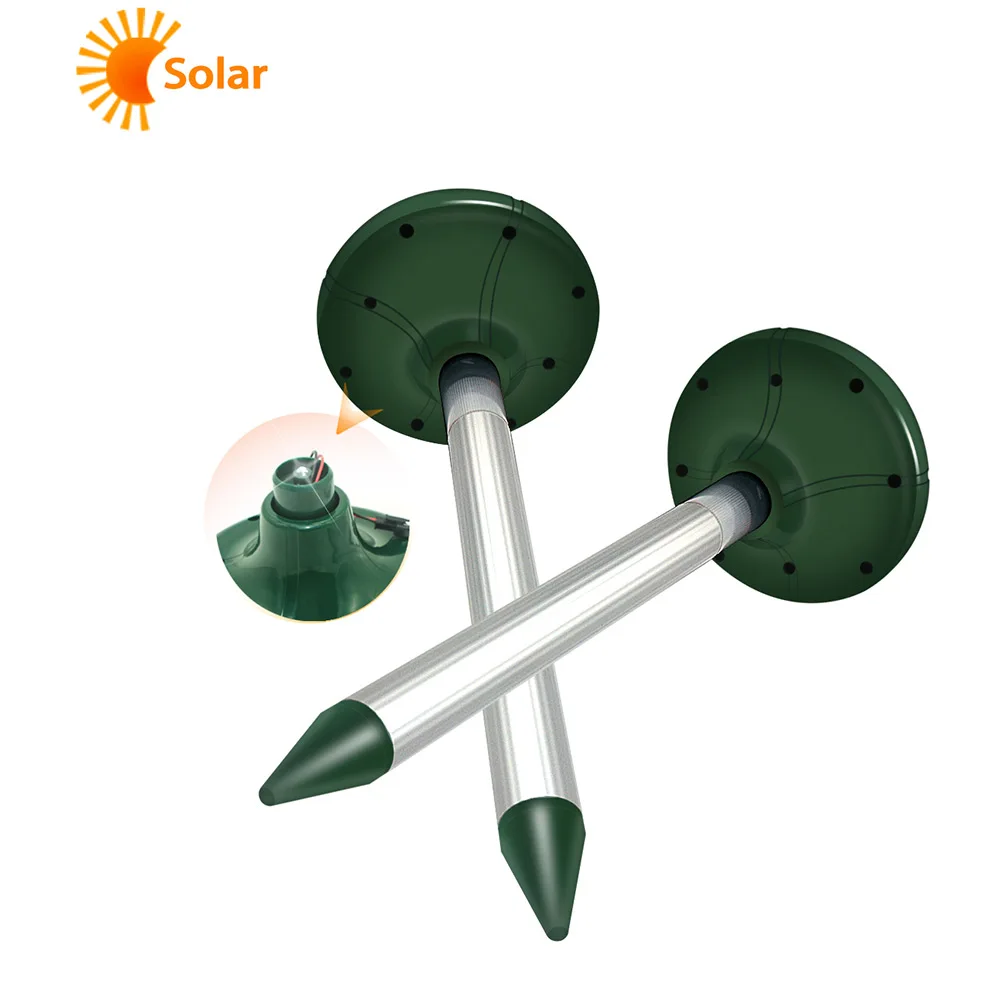 Solar Power Repeller Rodent Control Yard LED Lamp Tube 400-1000(HZ) Snake Garden Animal Insect Outdoor Electronic