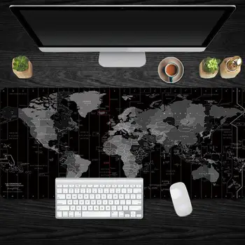

World Map Large Gaming Mouse Pad Gamer Mousepad Anti-slip Mausepad Office Big Computer Mouse Mat Game Keyboard Desk Pad for LOL