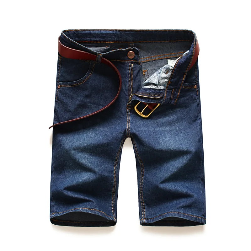 AIRGRACIAS Plus Size 28-46 New Fashion Mens Classic Short Jeans Brand Clothing Bermuda Cotton Elasticity Summer Denim Shorts