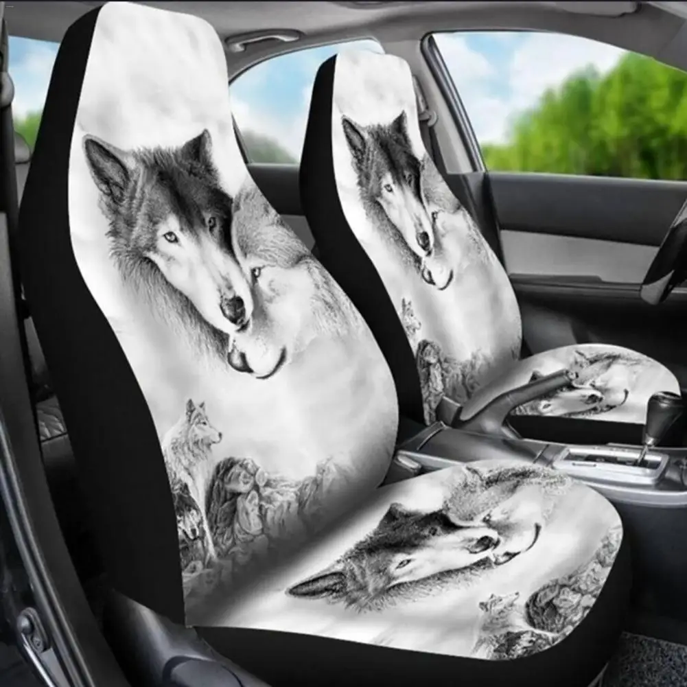 Чехол для сиденья автомобиля дышащий защитный коврик с леопардовым принтом тигра универсальный размер для ухода за автомобилем