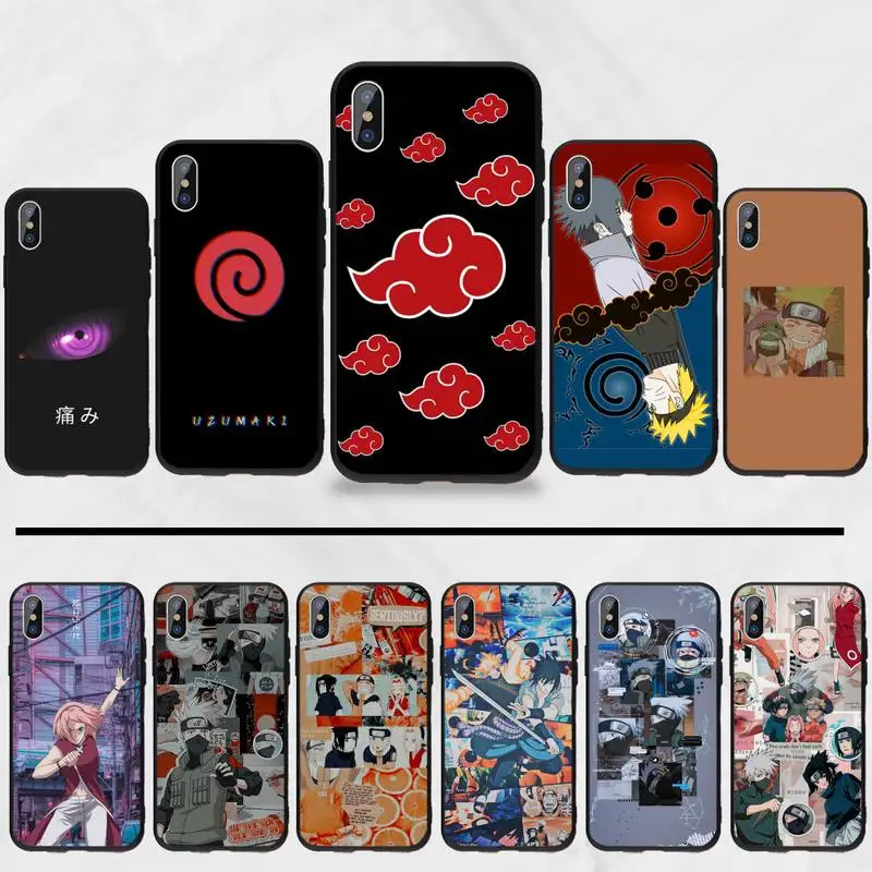 Аниме Наруто Итачи чехол TPU Мягкий силиконовый для телефона iphone 5 5s 5c se 6 6s 7 8 plus x xs | Бамперы -4001118803762