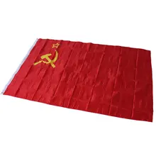Флаг СССР № 4 полиэстер флаг квадратный флаг