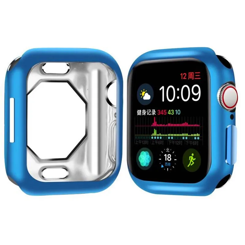 Чехол для часов чехол протектор для apple Watch 40/44 мм серии 4/5 по шкале Мооса с защитным амортизатором оболочка для наручных часов iwatch, смарт-часы аксессуар