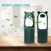 Электрический вентилятор мультфильм вентилятор настольная лампа интересный Новинка поросенок зеленый стиль ручной удобный светодиодный