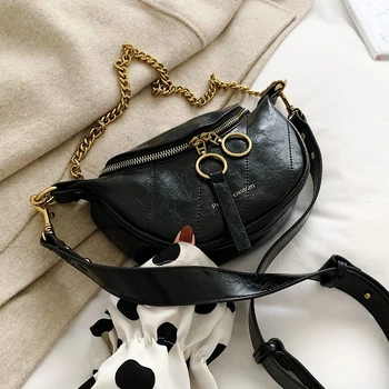 

Vintage PU Leather Crossbody Bags For Women 2020 Chain Designer Shoulder Messenger Bag Lady Cell Phone Handbags and Purses