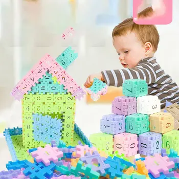 

Children'S Educational Puzzles Insert Building Blocks Toys Geometry Cognitive Intelligence 50 Digital Building Blocks