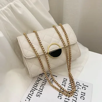 

Women's Bags 2020 New Korean Fashion Buff ling ge Catch Small Package Wild Shoulder Messenger Chain Small Bag BA201