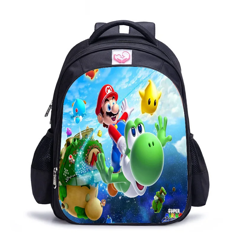 Sac Dos 16 дюймов Аниме Mochila Super Mario рюкзаки для школы подростков девочек путешествия застегивающиеся на молнию школьные сумки Kpop 3D печать книжная сумка