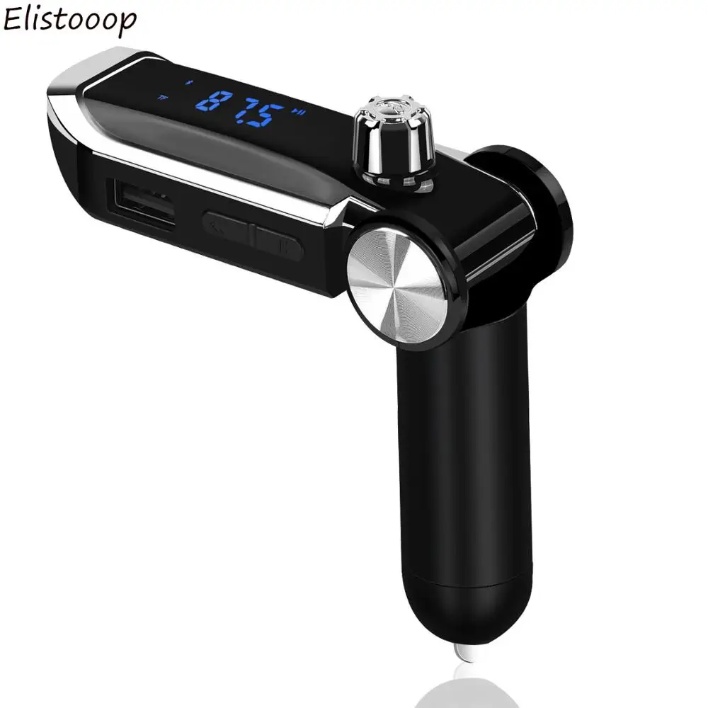 Bluetooth FM трансмиттер автомобильный с поддержкой TF карты и ЖК