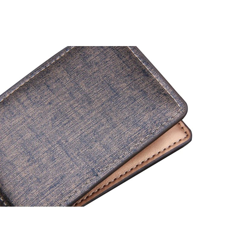 Brief Men Wallet Short Thin Slim Coin Purse Multi Slots Business Card Holder Solid Luxury Brand Vintage Male Bifold Billfold