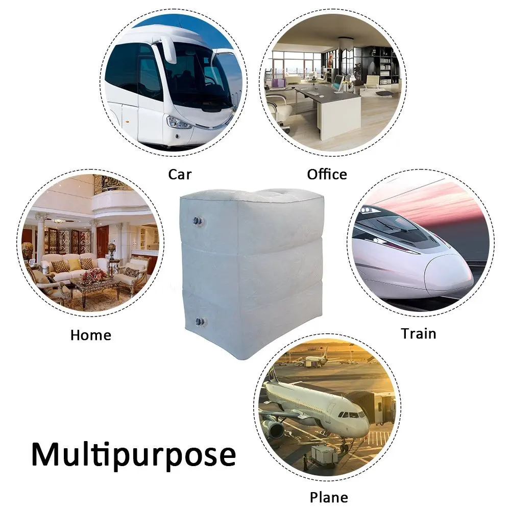 Дорожная надувная подушка для ног регулируемая детская сна на самолете