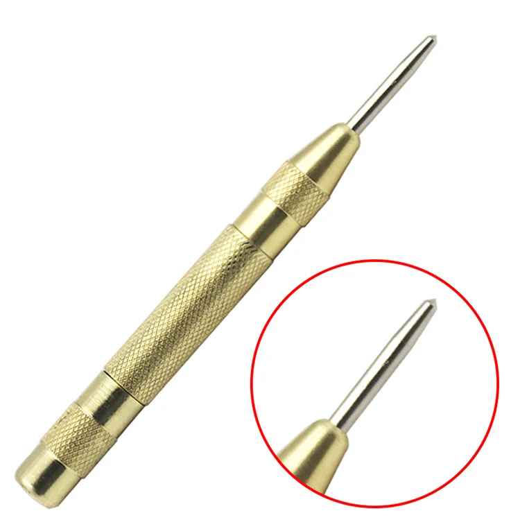 5 inch Heavy Duty Automatic Center Pin Punch Spring Loaded Marking Holes Tool US 
