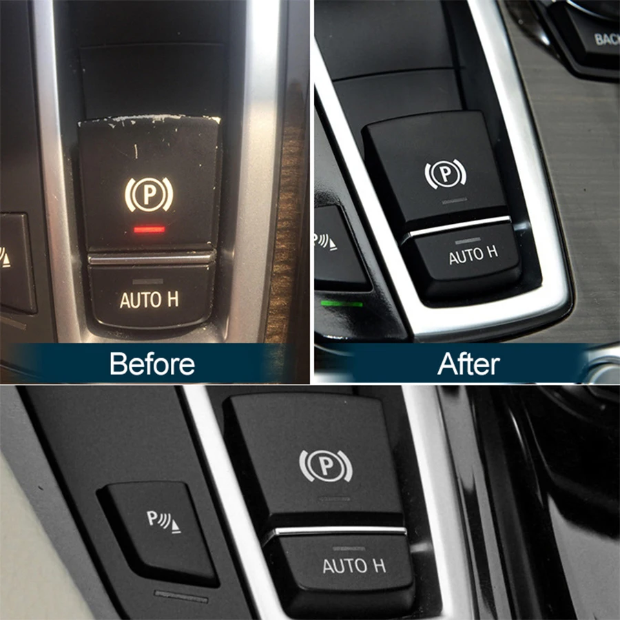Car Handbrake Parking Brake P Button Switch Cover For BMW 5 6 7 F01 F02 F07 F10 F11 F18 F30 520 523 730 5GT