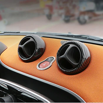 

4pcs ABS Car Air Outlet Cover Sticker Decoration Ring Suitable For New Smart 453 fortwo forfour Car Modification Accessories