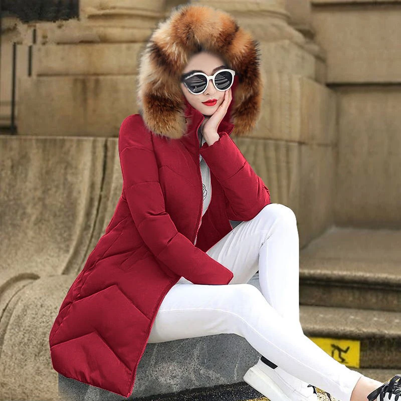 

5XL 6XL Plus size Female jackets 2019 Fashion Winter Coat Women Thicken Warm Long Down Coat Cotton Winter jacket Women Outwear