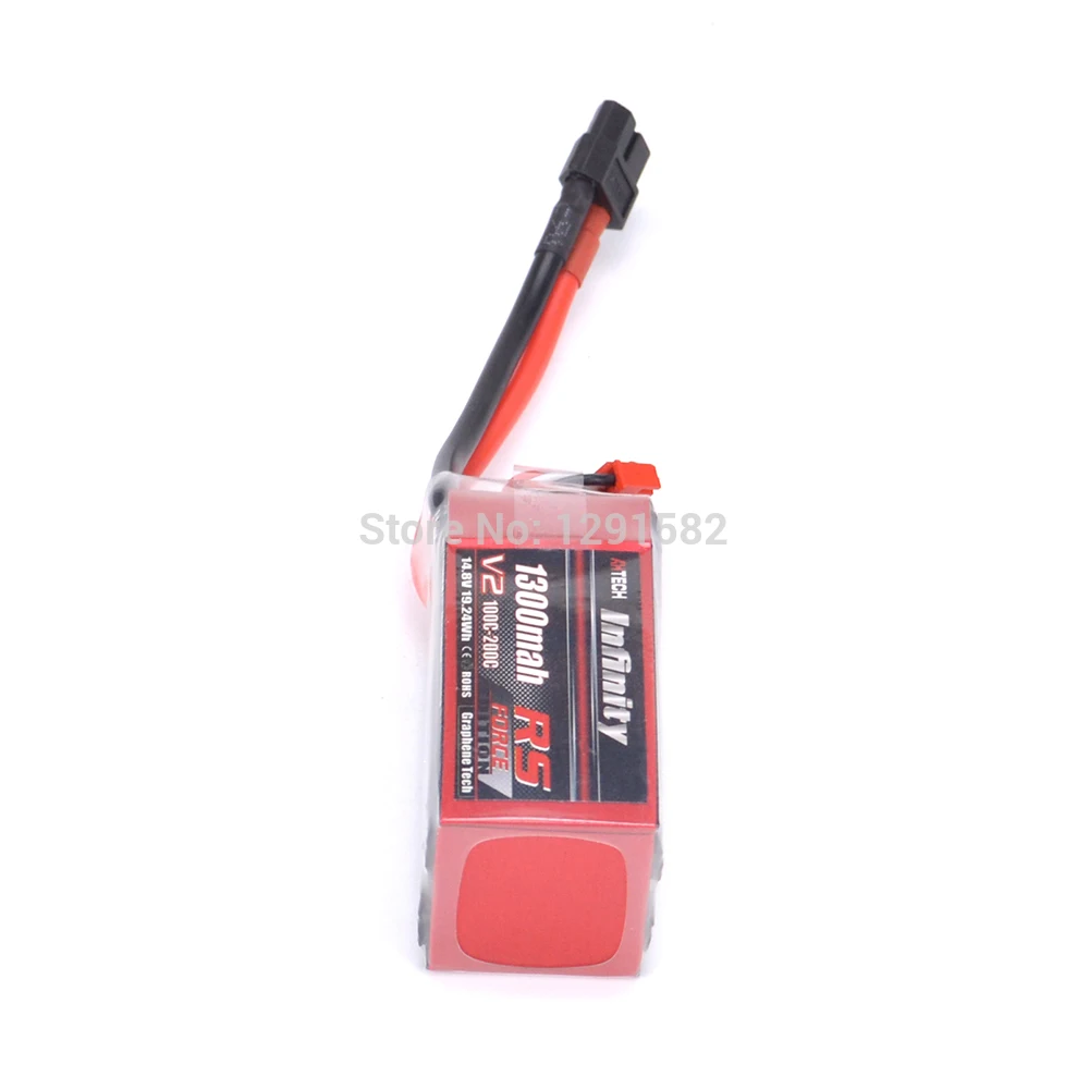 

Hot Rechargeable Li-po Battery For Infinity 1300mah 100C-200C 4S1P 14.8V RS FORCE EDITION RC Quadcopter Battery