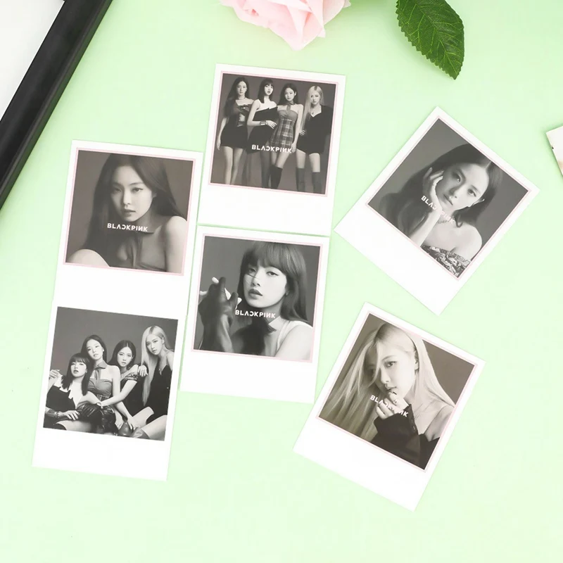 6 шт./компл. поп ножные браслеты с корейской популярной BLACKPINK девушек альбома Фото карты ПВХ карты самодельные ЛОМО карта Фотокарта