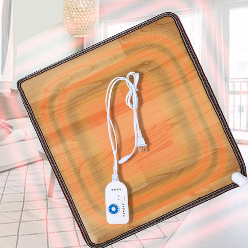 Ceny Zimowe ogrzewanie Mat elektryczne płyta grzejna ciepłe stopy termostat dywan drewna ziarna skóra cieplej dywaniki dla biuro w domu