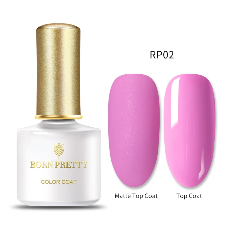 BP-RP02 BORN PRETTY, 60 цветов, Матовый УФ-гель для ногтей, 6 мл, чистый цвет для ногтей, матовое верхнее покрытие, впитывается, Гель-лак для ногтей, маникюрный лак - Цвет: BP-RP02