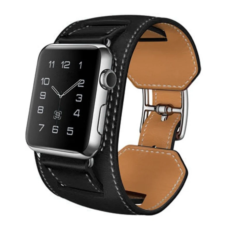 Наручный ремень для Apple Watch Band кожаный ремешок 42 мм 38 мм ссылка браслет для iWatch ремешок серии 4 3 2 1