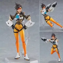 Bardzo fajny i hot-sprzedaży Overwatch Figma352 Tracer, miga przegubowy PVC Boxed Model rysunek, prezent dla przyjaciół lub dzieci