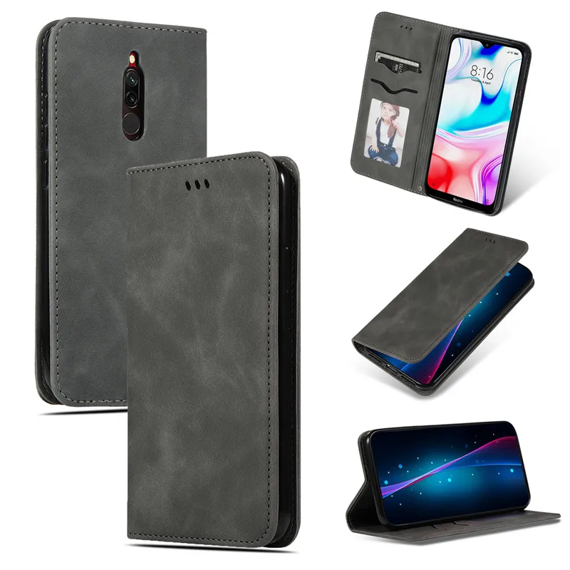 Чехол-книжка из искусственной кожи для Xiaomi Redmi 8A, чехол-книжка для Xiaomi Redmi 8A, чехол для телефона Xiaomi Redmi 8