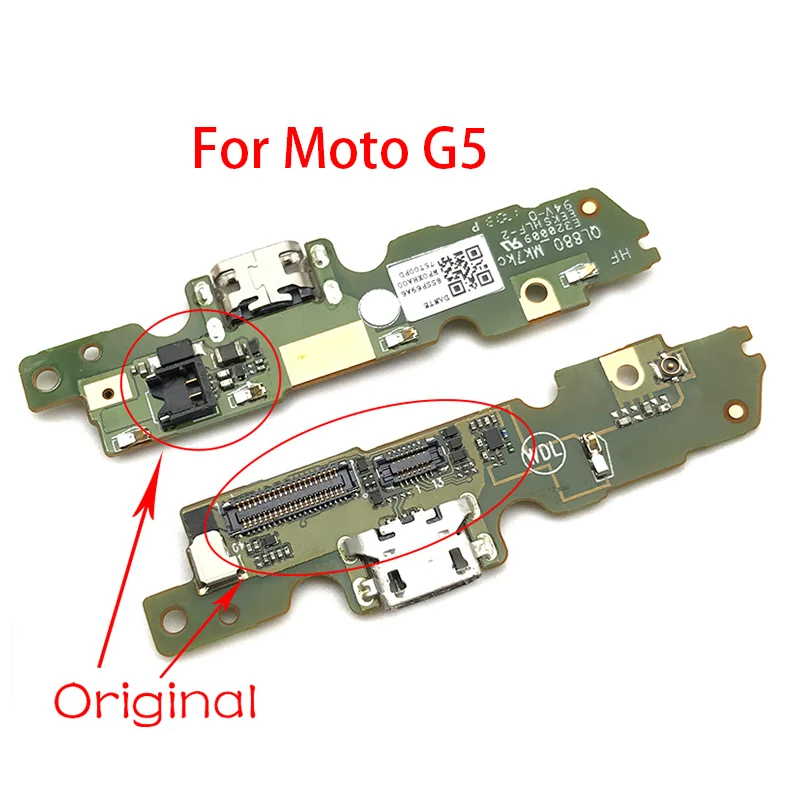 1 шт. разъем зарядного устройства usb разъем док-порта микроплата гибкий кабель для Motorola Moto E4 Plus E5 G4 G6 Play G5 запчасти