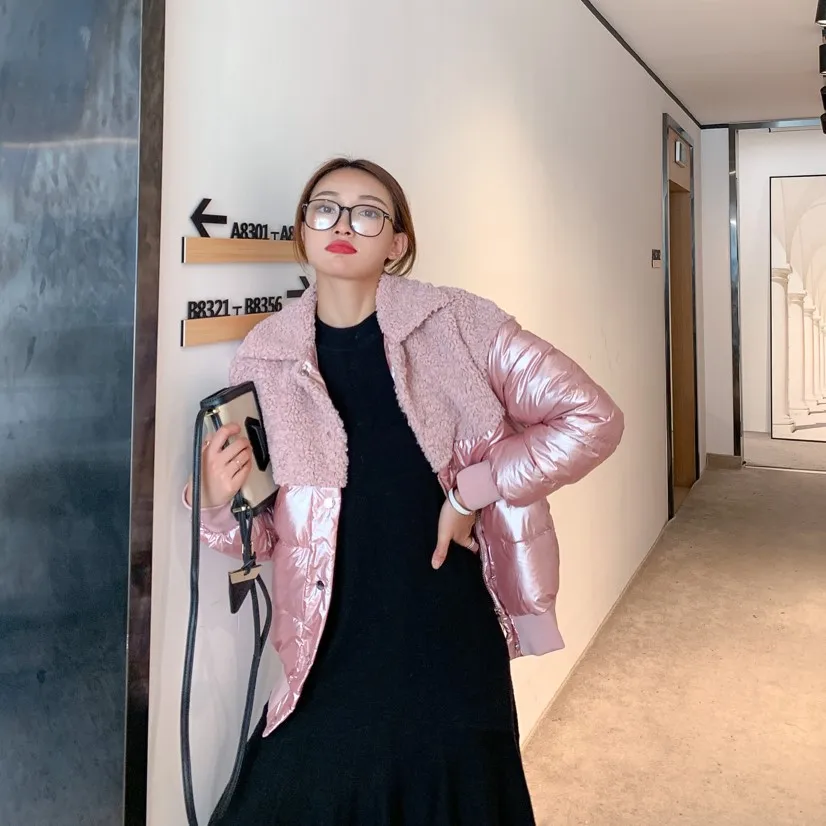 

Winter Coat Women Jacket 2019 New Style Students Korean-style Loose-Fit Short-height Short Cotton-padded Clothes Cotton Coat-