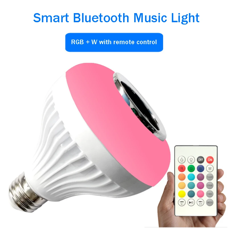 Умная Беспроводная музыкальная лампа с Bluetooth 12 Вт E27 светодиодсветодиодный