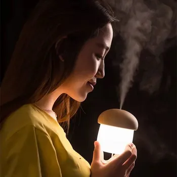 

250ml Portable USB Humidifier Anion Humidifier Aroma Essential Oil Diffuser With Night Light for Home Car Office