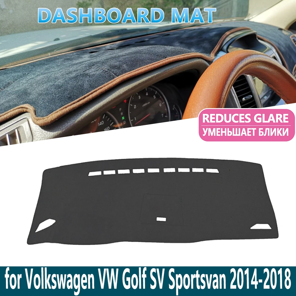 

Коврик для приборной панели Volkswagen Golf SV Sportsvan 2014-2018, защитный коврик, Внутренний солнцезащитный ковер, автомобильные аксессуары