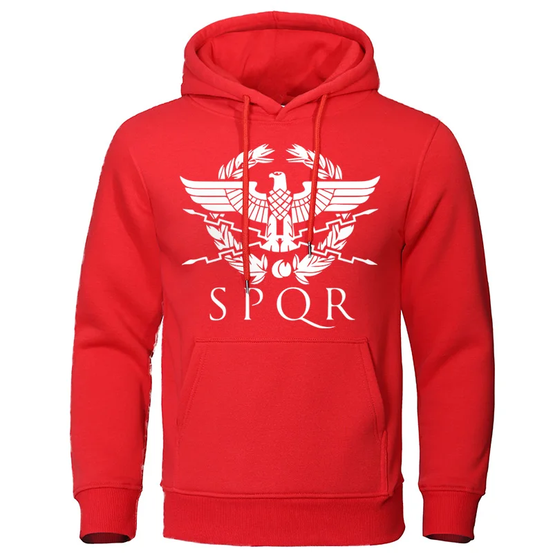 Spqr Римский спортивный костюм-Гладиатор Императорский осенний мужской модный худи Повседневный стиль толстовки Harajuku пуловер уличная орла Топы - Цвет: red 5