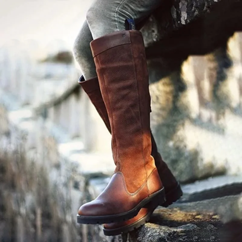 LASPERAL Autumn Winter Long Boots Women Riding Casual Rome Style Thigh High Loose Shoes Botas Mujer Footwear Girls |