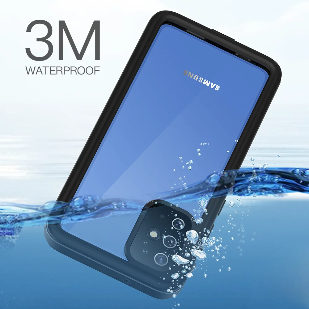 Водонепроницаемый чехол для Samsung Galaxy S20 Ультра мягкий прозрачный