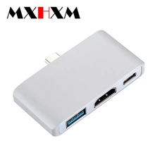 Тип-c к hdmi три-в-одном конвертер USB-C к высокой четкости 4K 3в1 видео адаптер