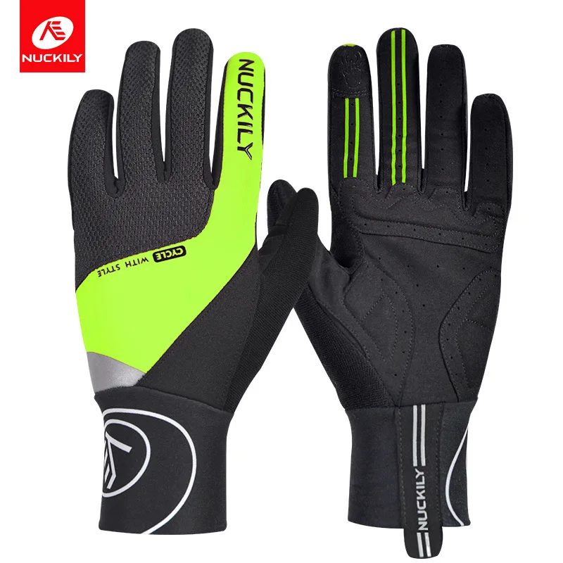 

Nuckily Cycling Gloves Full Finger Mountain Bicycle Gloves Autumn & Winter Men And Women Anti-slip Sports Outdoor Equipment