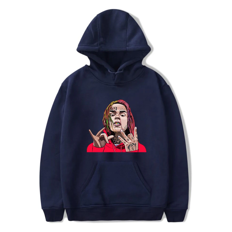 Простой стиль Aikooki высокое качество tekahi69 6ix9ine толстовки для мужчин/женщин популярные повседневные Харадзюку толстовка с принтом 6ix9ine пуловер