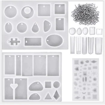 

Diy Bracelet Epoxy Pendant Mould Suit Crystal Silica Gel Mold Matching Dropper The Stirring Rod Horn Nail