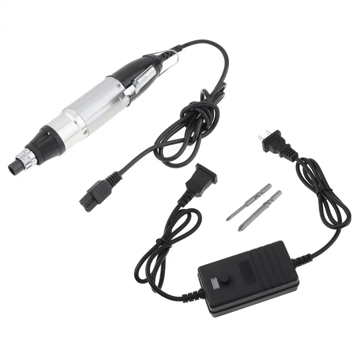 

Electric Screwdriver with 2 Screwdriver Bits AC 100-240V Two-way Adjustment for Household Appliances Regulation Repair Tool