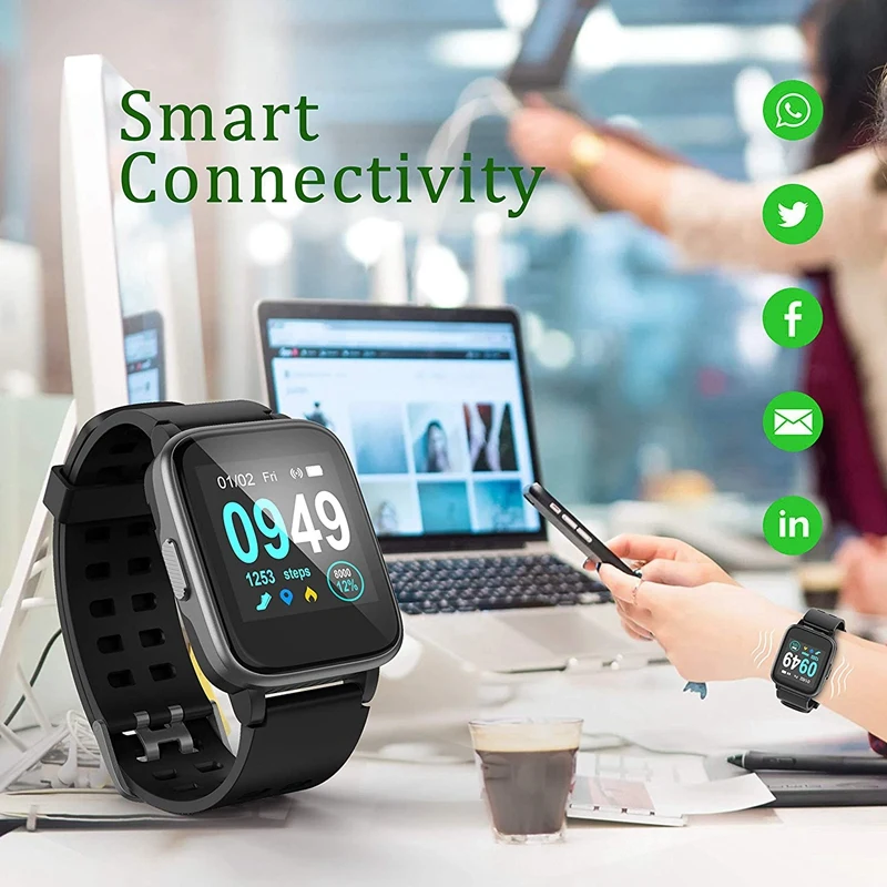 Hot Smart Watch for Android Ios Phone Activity Fitness Tracker Watches Health Exercise Smartwatch with Heart Rate Sleep Monito