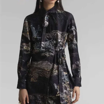 

100% Silk Shirt Runway Fashion Shirt Casual Shirt Women