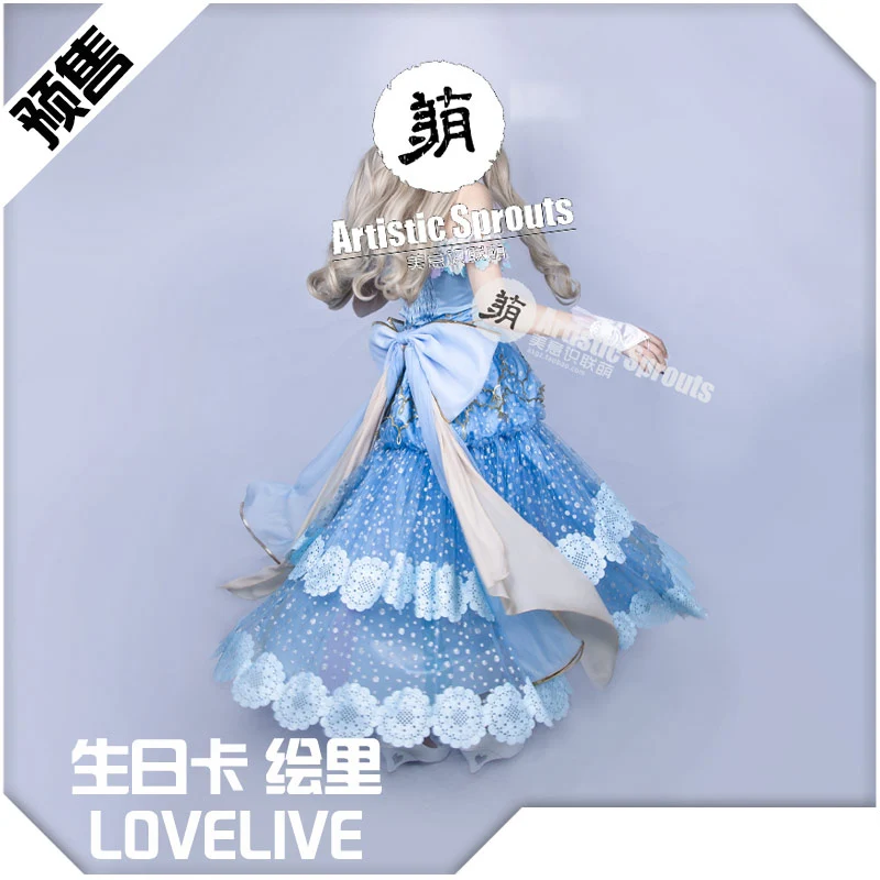 Аниме Lovelive! Eli Ayase день рождения карты специальное издание Kotori Косплей Костюм с короной любовь live вечернее платье Лолита